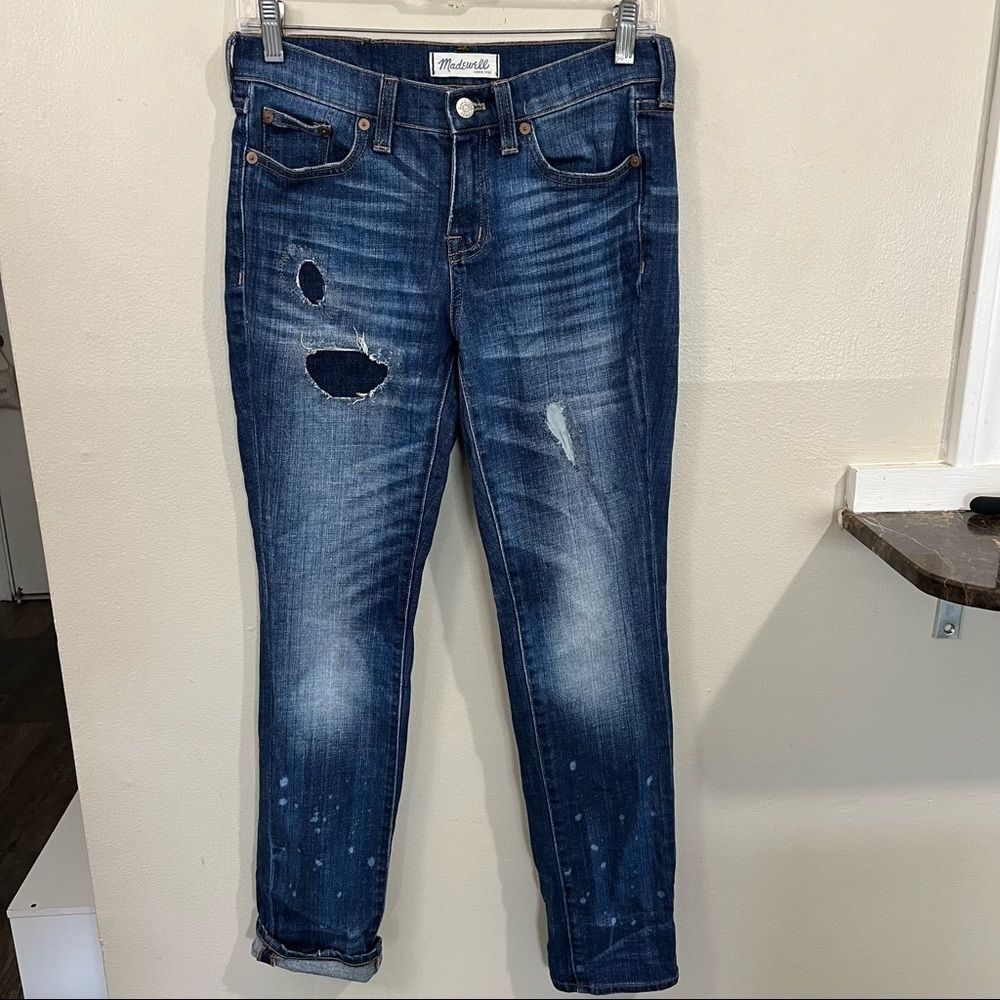 Madewell The Slim Boyjean Rip and Repair Edition jeans